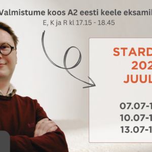Eesti keele A2 tasemeeksamiks valmistumine, õpe inglise keeles (klassis ja veebis)